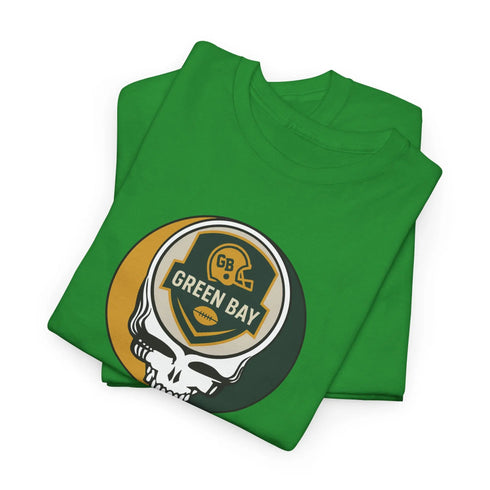 Grateful Dead - Green Bay Packers Stealie Grateful Dead Steal Your Face T-Shirt - NFL - StealieShop
